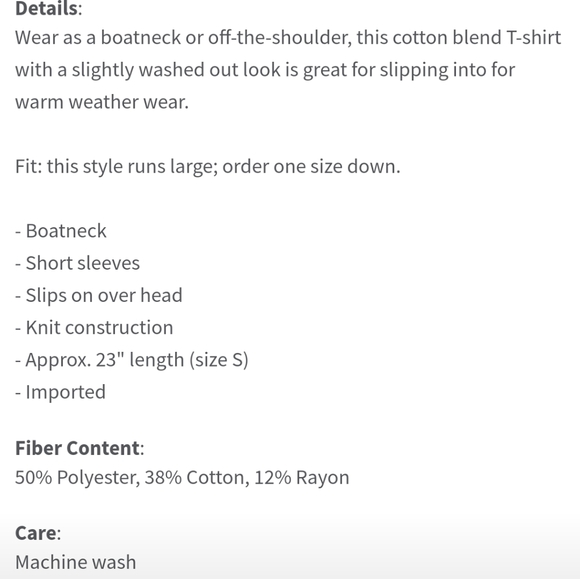 Free People Astrid Drop Back Tee Sz: M NWT $58 - Picture 6 of 9